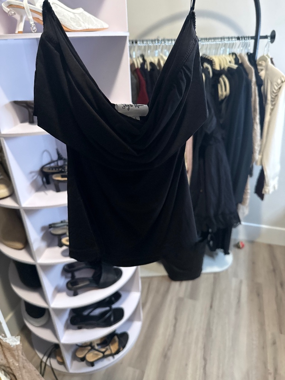 sky to moon strapless top